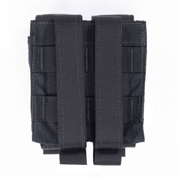 Leather Basket Weave Double Magazine Holder With Snaps – Sinatra Uniform